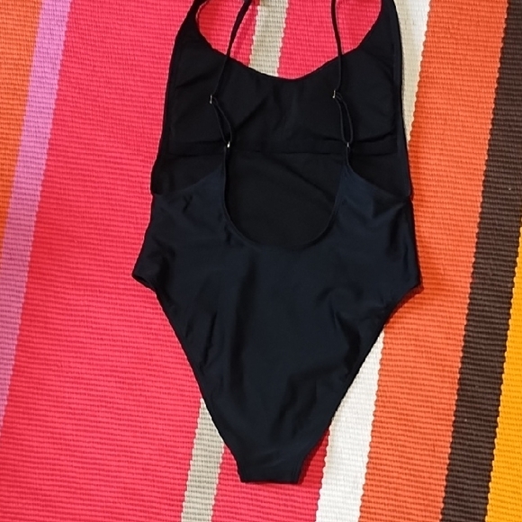 Xhilaration Black One Piece Swimsuit - Picture 3 of 5
